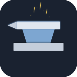 Harden app icon — an anvil on a dark background